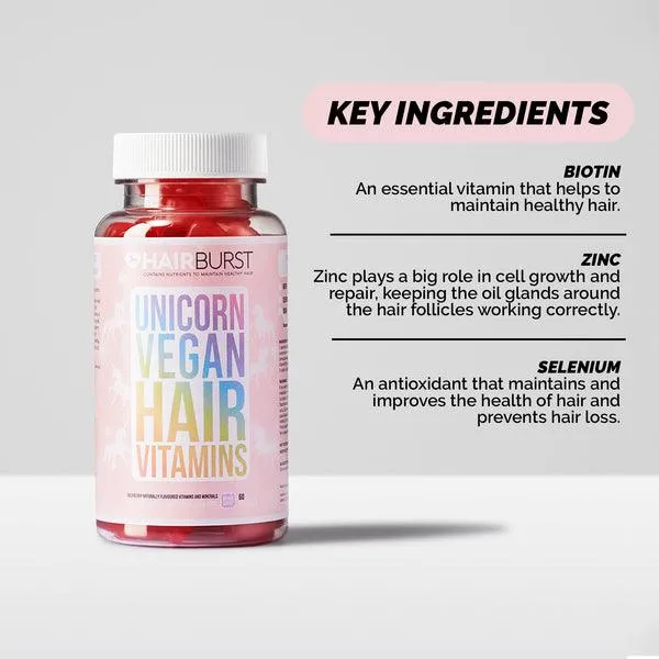 Hairburst Unicorn Vegan Hair Vitamins