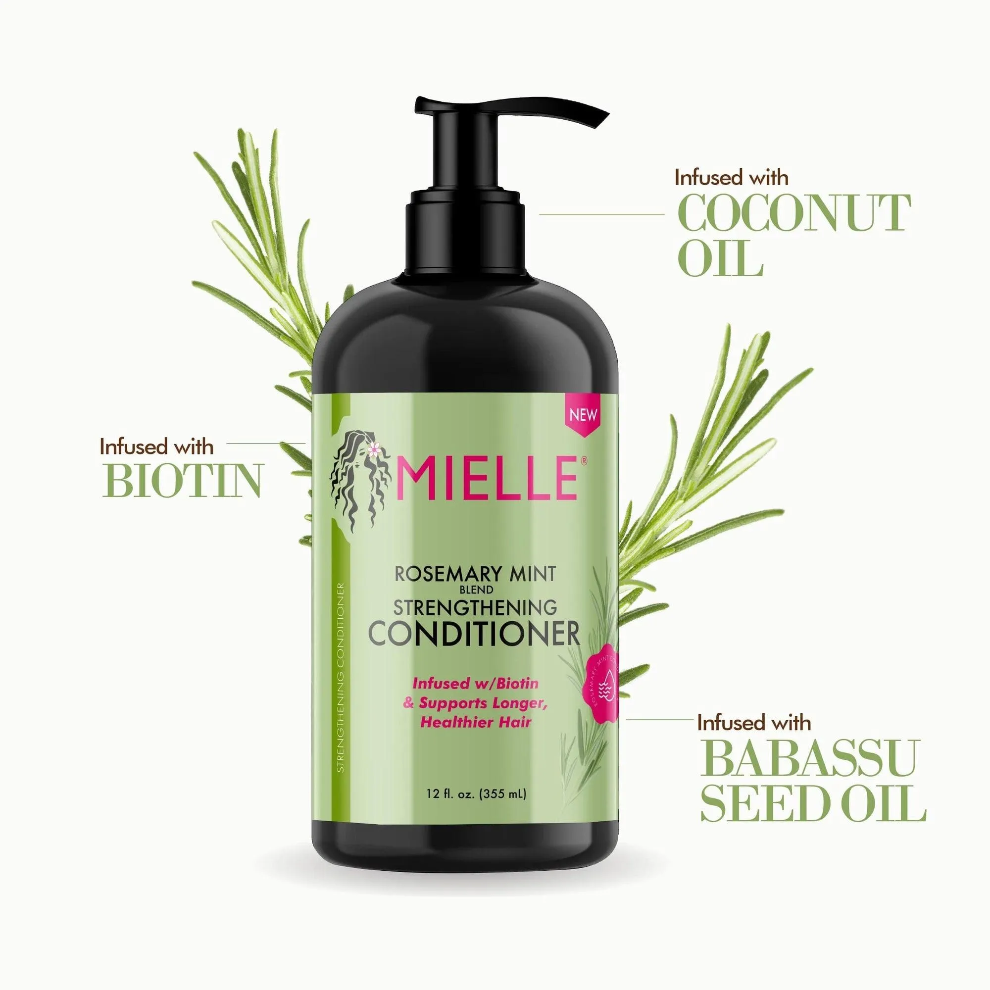 Mielle Rosemary Mint Strengthening Conditioner  (355 Ml)