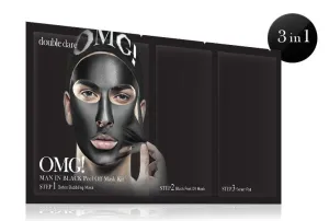 Omg! Man In Black Peel Off Mask Kit
