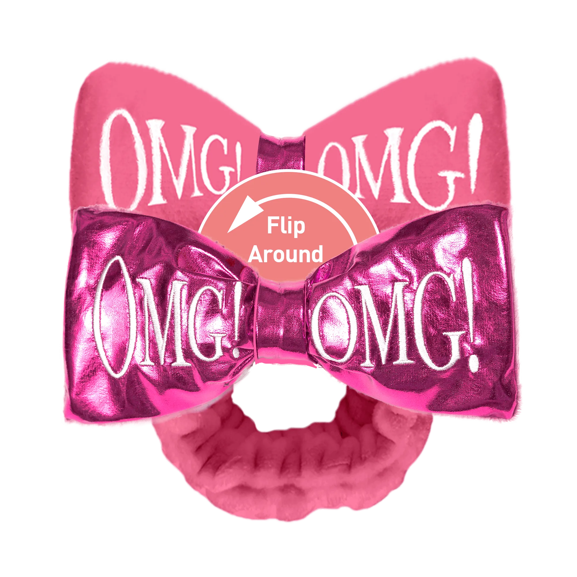 Omg! Reversible Mega Hairband (Pink)