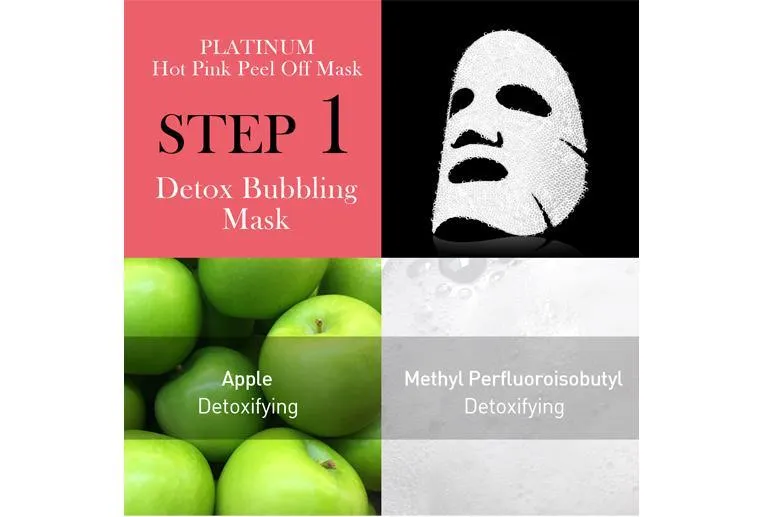 O.M.G.!Platinum Hot Pink Facial Mask Kit